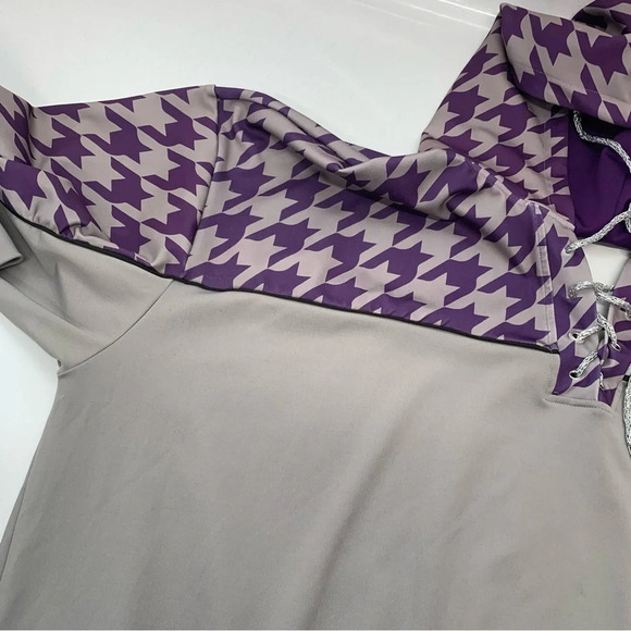 Ashley Sport‎ Hoodie Sweatshirt Woman 26/28  Purple Stretch Athleisure Travel - Picture 8 of 13